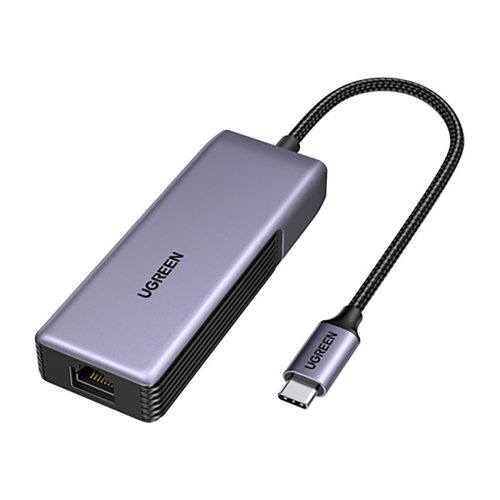 Ārējais USB-C - RJ45 5Gb/s tīkla adapteris - pelēks