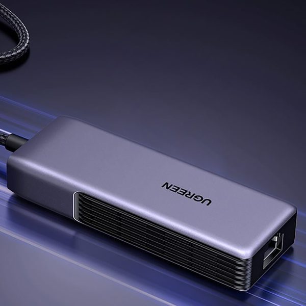 Ārējais USB-C - RJ45 5Gb/s tīkla adapteris - pelēks