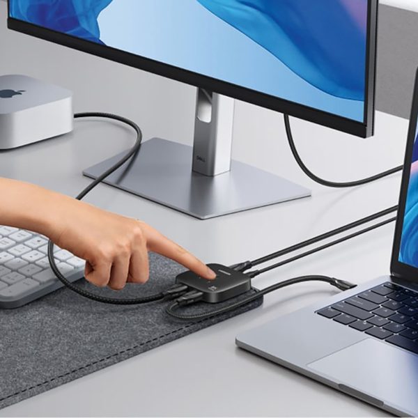 HDMI slēdzis 2-in-1 8K 60Hz Ultra HD - melns