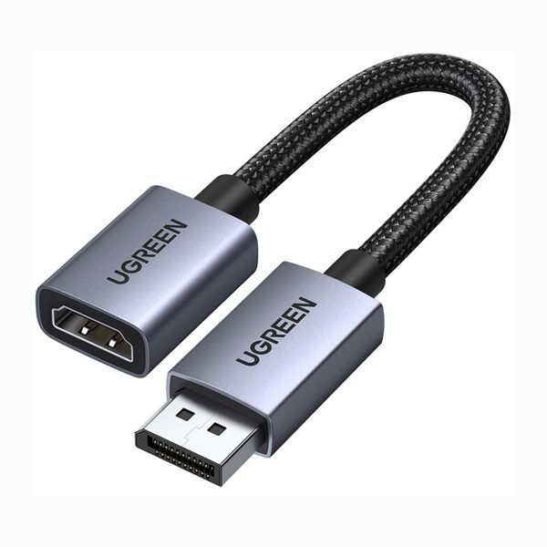 1032034-1-adapter-przejsciowka-jednokierunkowa-displayport-ugreen-hurtownia-dropshipping.jpg DisplayPort uz HDMI 4K 30Hz vienvirziena adapteris - melns