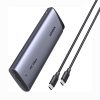 M.2 NVMe SATA SSD 20Gbps korpuss ar USB-C kabeli - pelēks
