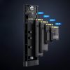 M.2 NVMe SATA SSD 20Gbps korpuss ar USB-C kabeli - pelēks