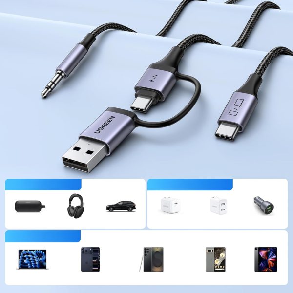 1032042-4-adapter-audio-z-funkcja-ladowania-2w1-ugreen-hurtownia-dropshipping.jpg Audio adapteris ar uzlādes funkciju 2-in-1 USB-C - USB-A/C miniligzda - melns