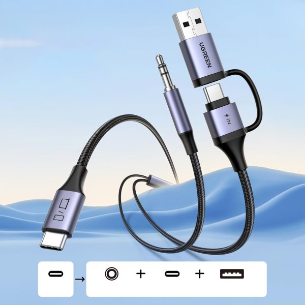 1032042-6-adapter-audio-z-funkcja-ladowania-2w1-ugreen-hurtownia-dropshipping.jpg Audio adapteris ar uzlādes funkciju 2-in-1 USB-C - USB-A/C miniligzda - melns
