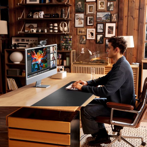 USB FullHD 30 kadru/s videokonferenču tīmekļa kamera - melna