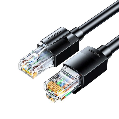 Cat 6A UTP RJ45 Ethernet tīkla kabelis 1,5 m - melns