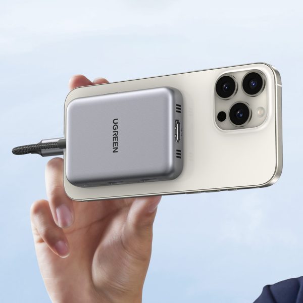 7-in-1 USB-C uz HDMI centrmezgls USB-C USB-A SD TF - pelēks