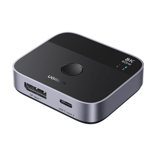 Pārslēgt DisplayPort USB-C uz USB-C — pelēks