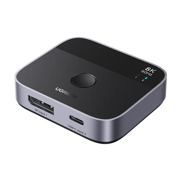 Pārslēgt DisplayPort USB-C uz USB-C — pelēks