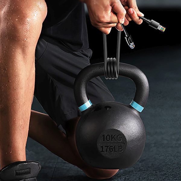 Cat 6A UTP RJ45 Ethernet tīkla kabelis 8m - melns