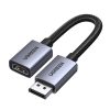 DisplayPort - HDMI 4K adaptera kabelis 20 cm - pelēks