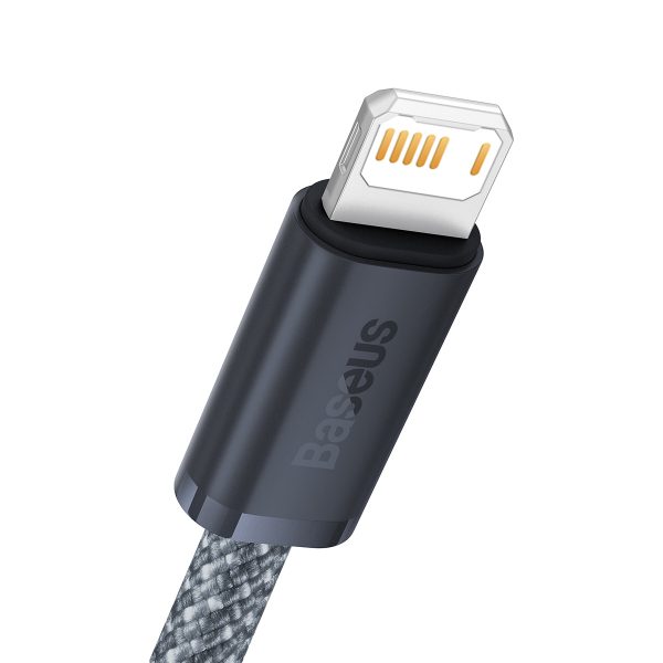 1032095-2-kabel-przewod-do-iphone-usb-baseus-hurtownia-dropshipping.jpg Kabelis iPhone USB - Lightning 2.4A 2m - pelēks