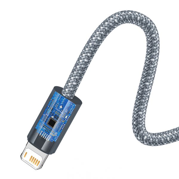 1032095-4-kabel-przewod-do-iphone-usb-baseus-hurtownia-dropshipping.jpg Kabelis iPhone USB - Lightning 2.4A 2m - pelēks