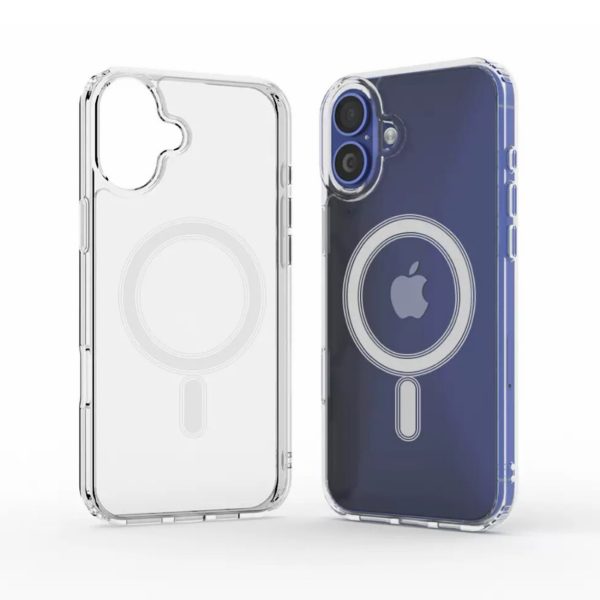 iPhone 16 Plus aizmugurējais vāciņš ar caurspīdīgu MagSafe korpusu - caurspīdīgs