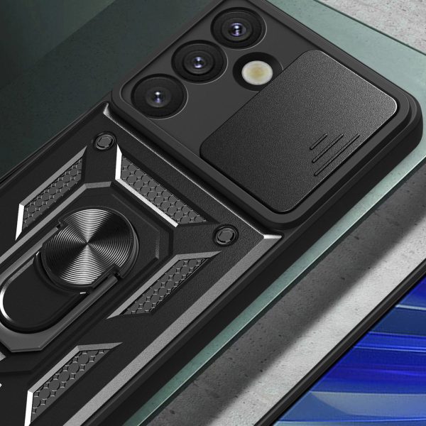 1032138-4-etui-pancerne-z-oslona-aparatu-ringiem-hurtel-hurtownia-dropshipping.jpg Bruņots maciņš ar kameras aizsarggredzenu priekš Samsung Galaxy S25 Hybrid Armor Camshield - melns