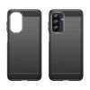 Silikona maciņš Samsung Galaxy A56 / A36 oglekļa šķiedras korpusam - melns