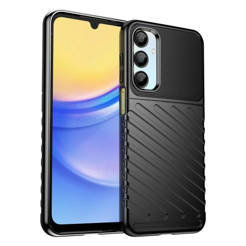 Silikona bruņu maciņš Samsung Galaxy A56/A36 Thunder Case - melns