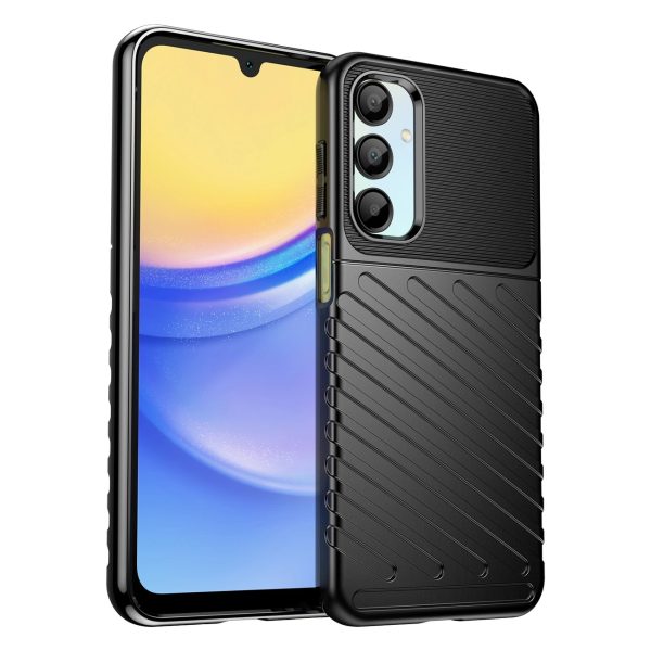 Silikona bruņu maciņš Samsung Galaxy A56/A36 Thunder Case - melns