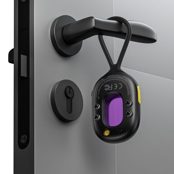 1032182-9-wykrywacz-ukrytych-kamer-z-alarmem-mini-baseus-hurtownia-dropshipping.jpg Slēptais kameras detektors ar mini lukturīti un signalizāciju + USB-A - USB-C kabelis - melns