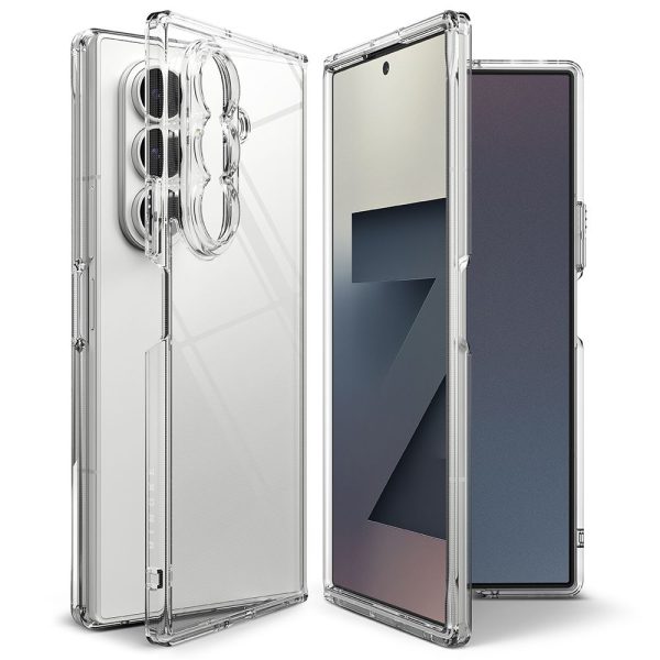 Ringke Fusion maciņš Samsung Galaxy Z Fold 7 tālrunim - caurspīdīgs
