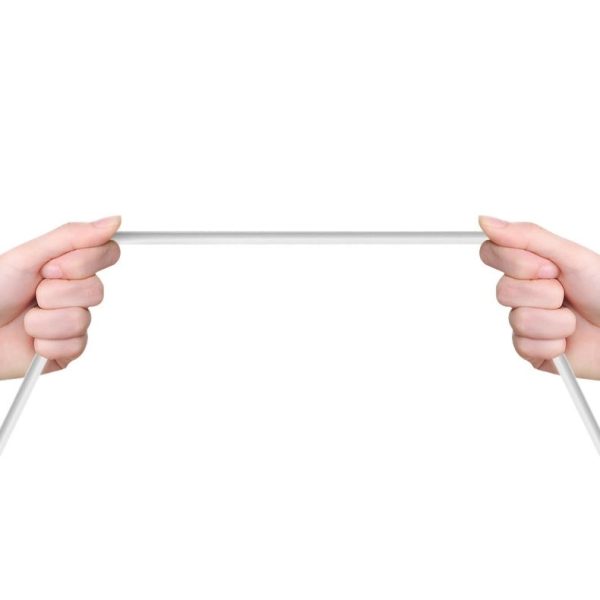 USB-A - USB-C 2.1A 1m kabelis - balts