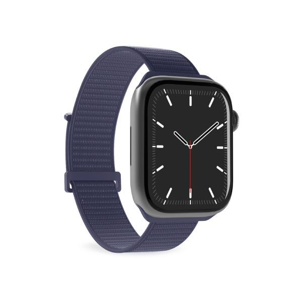 1032211-1-pasek-nylonowy-na-apple-watch-44-45-46-49mm-puro-hurtownia-dropshipping.jpg Neilona siksniņa Apple Watch 44/45/46/49mm Sport - tumši zila