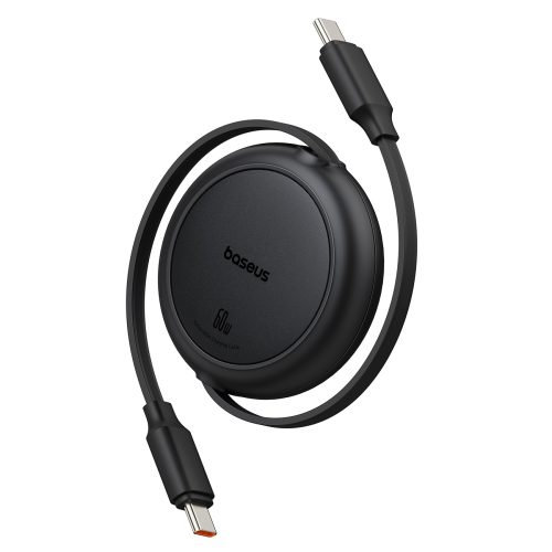 USB-C Free2Pull 60W 1m izvelkams kabelis - melns