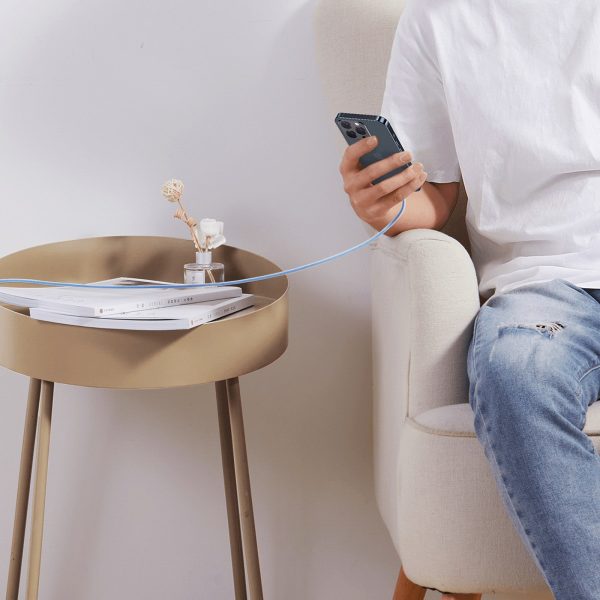 USB-C kabelis - iPhone Lightning Dynamic Series 20W 1m - Zils