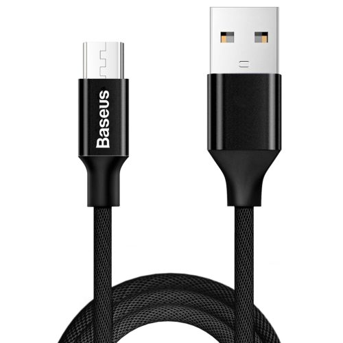 Yiven 1,5 m USB-A - MicroUSB kabelis - melns