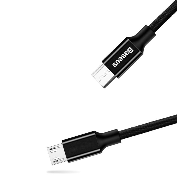 Yiven 1,5 m USB-A - MicroUSB kabelis - melns