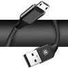 Yiven 1,5 m USB-A - MicroUSB kabelis - melns