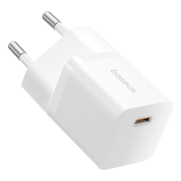 USB-C GaN5 25W sienas lādētājs - balts