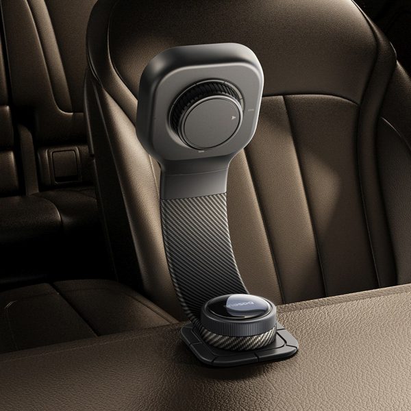 MagSafe magnētiskais automašīnas viedtālruņa turētājs uz paneļa - melns