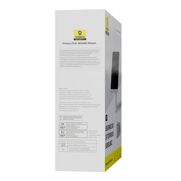 1032242-5-panel-fotowoltaiczny-do-kamer-monitoringu-security-baseus-hurtownia-dropshipping.jpg Fotoelektriskais panelis Security A1 3W novērošanas kamerām - balts