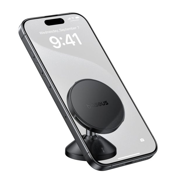 GoTrip DC1 MagSafe magnētiskais automašīnas turētājs viedtālruņiem uz vējstikla un paneļa - melns