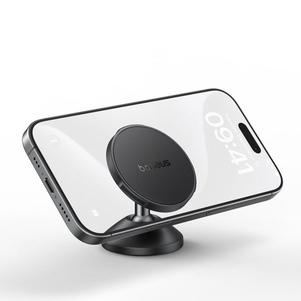 GoTrip DC1 MagSafe magnētiskais automašīnas turētājs viedtālruņiem uz vējstikla un paneļa - melns