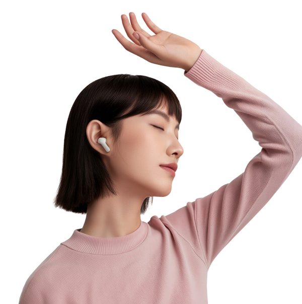 Buds ENC SBC IPX4 Bluetooth bezvadu austiņas - baltas