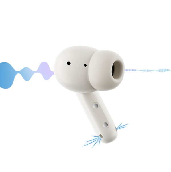 Buds ENC SBC IPX4 Bluetooth bezvadu austiņas - baltas