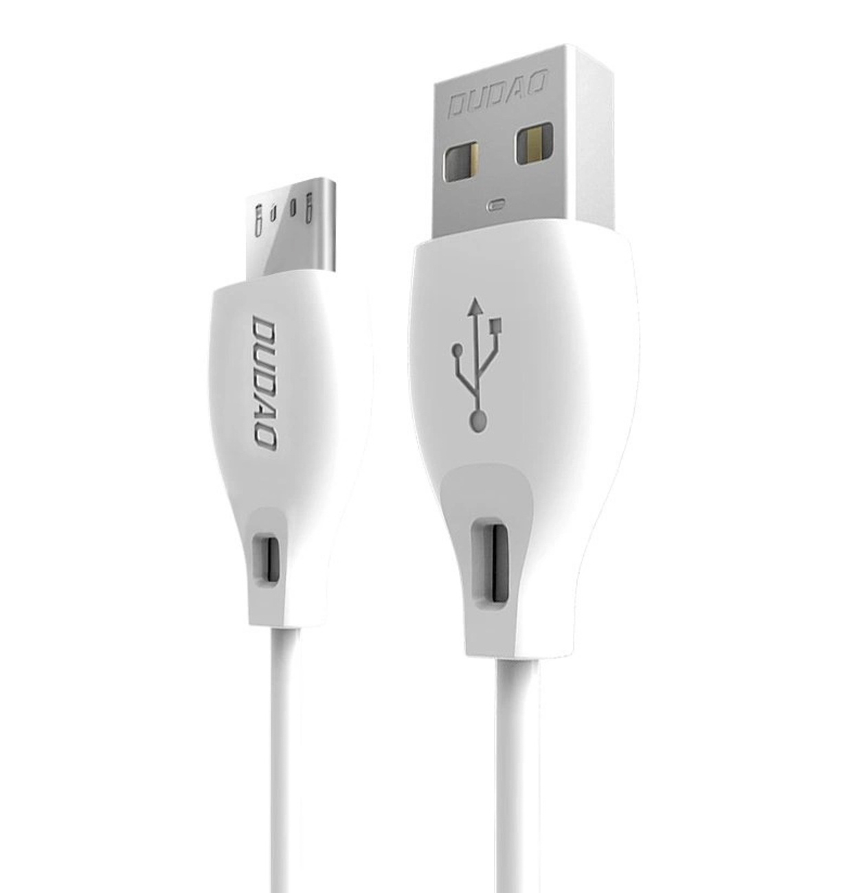 Kabelis USB-A - MicroUSB L4M 2.4A 1m - balts