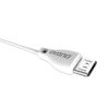 Kabelis USB-A - MicroUSB L4M 2.4A 1m - balts