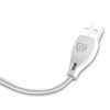 Kabelis USB-A - MicroUSB L4M 2.4A 1m - balts