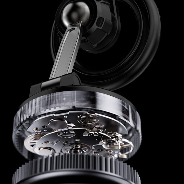 Magnētisks automašīnas turētājs viedtālrunim ar piesūcekni MagSafe - melns