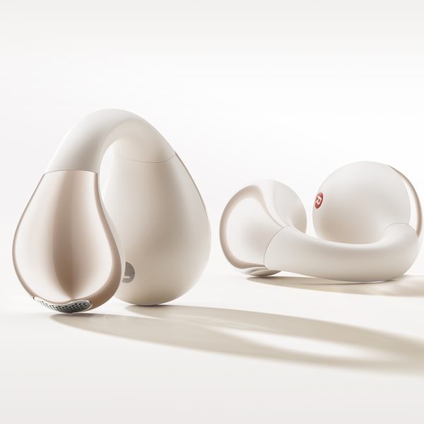 Crossky C30 OWS IPX4 Bluetooth atvērtā tipa bezvadu austiņas - baltas