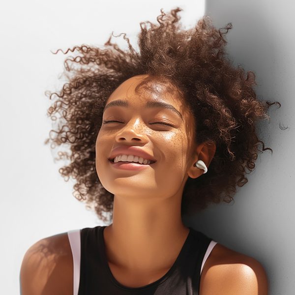 Crossky C30 OWS IPX4 Bluetooth atvērtā tipa bezvadu austiņas - baltas