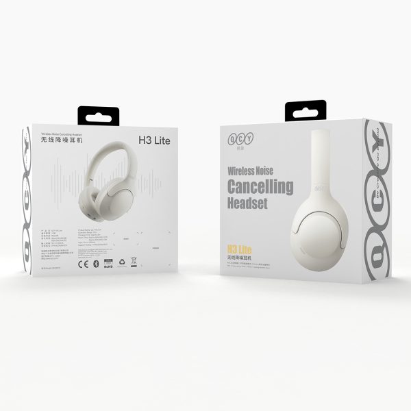 H3 Lite ANC Bluetooth bezvadu austiņas - baltas