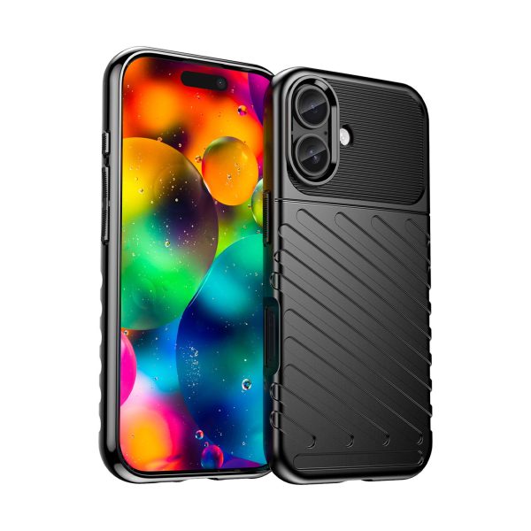 iPhone 17 Thunder aizmugurējais vāciņš - melns