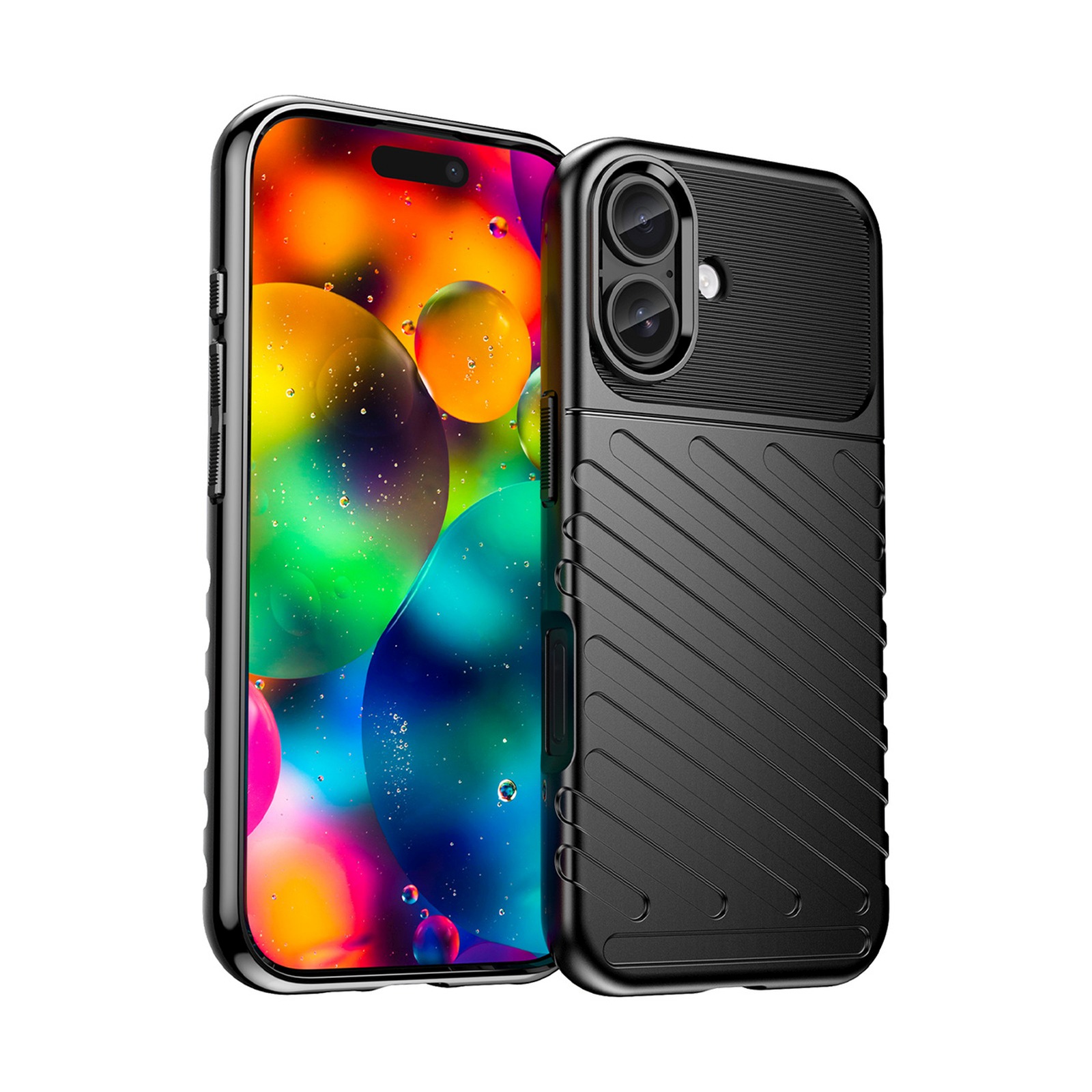 iPhone 17 Thunder aizmugurējais vāciņš - melns