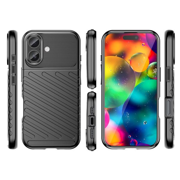 iPhone 17 Thunder aizmugurējais vāciņš - melns