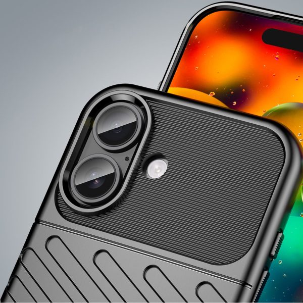 iPhone 17 Thunder aizmugurējais vāciņš - melns