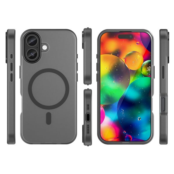 iPhone 17 magnētiskais abrazīvais MagSafe vāciņš — matēti melns